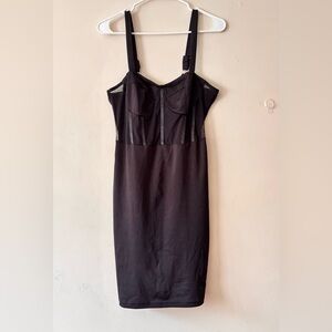 Yandy Black Sexy Lace Mesh Club Party Dance Bodycon Mini Dress. Large